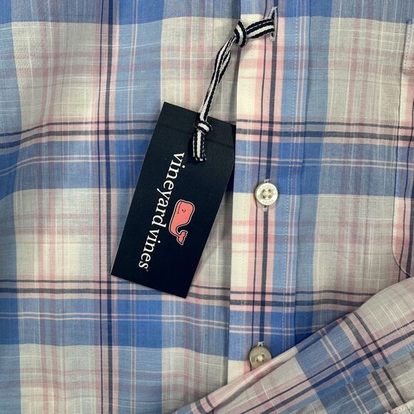 NWT Vineyard Vines Men’s XL Slim Fit Tucker Long Sleeve Button Down Plaid New - Picture 5 of 12